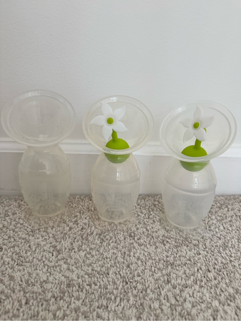 Set of 3 Haakaa Silicone Manual Breast Pumps